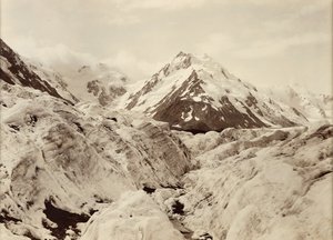 Mount De La Beche from the Tasman Glacier by George Moodie